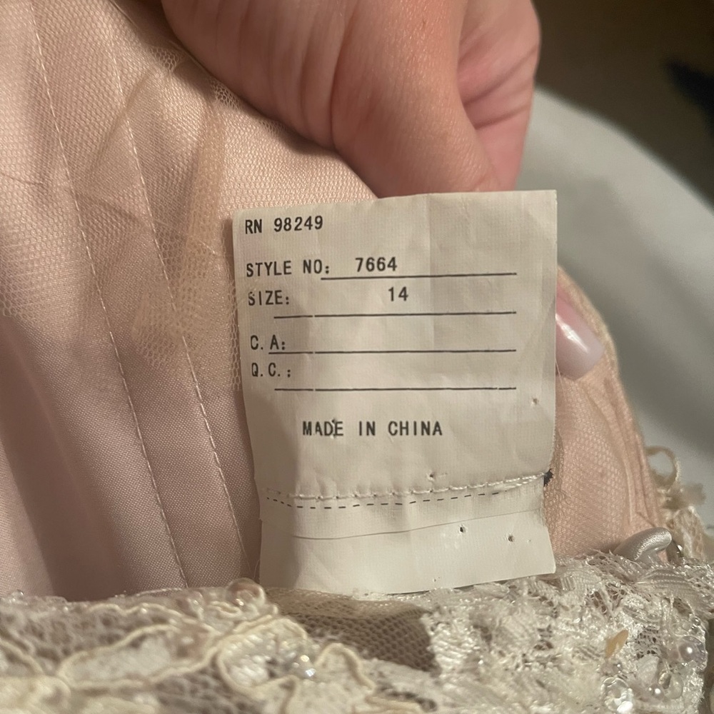 Size 14 Rose Gold Cosmobella Wedding Dress